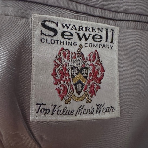 Vintage Men’s Warren Sewell Plaid Suit Blazer |  Made in USA | 42R - Picture 3 of 7